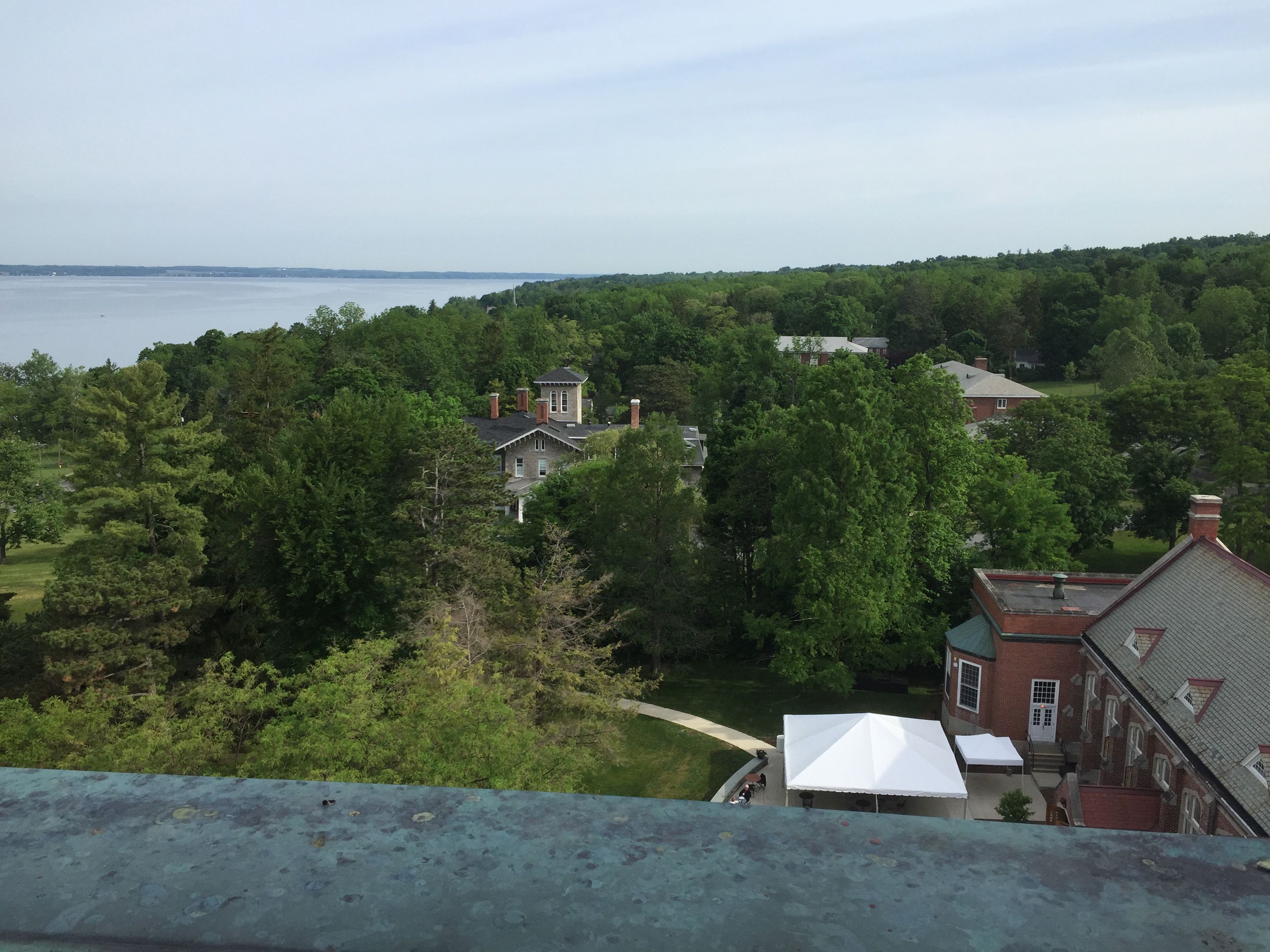 Wells College (Water/Ways partner), founded 1868: Glen Park, home of Henry Wells, from Main Building tower. 